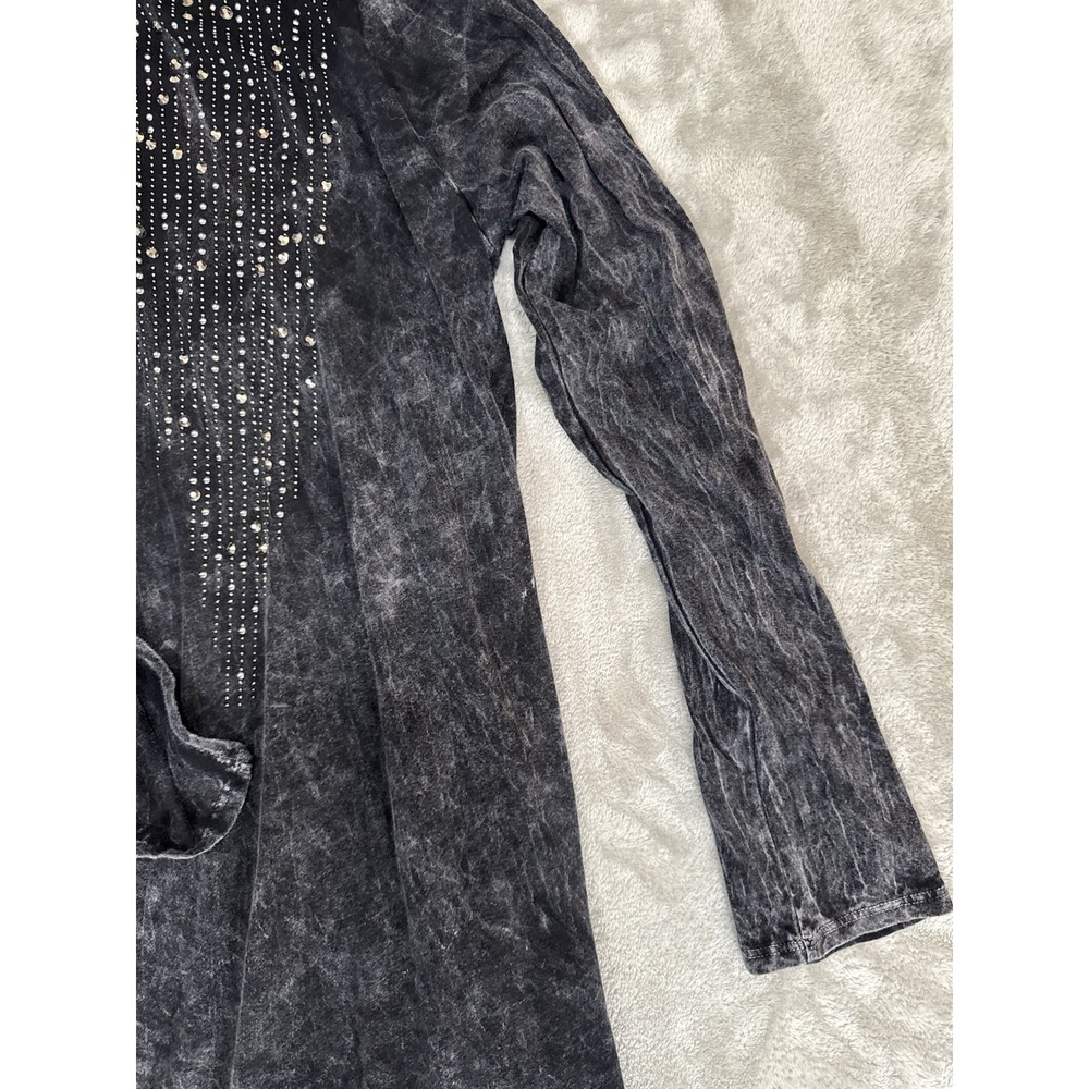 Vocal Cardigan Womens XL Black Dark Fairy Avant Garde Whimsigoth Fringe - Picture 4 of 15